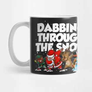 Dabbing Santa Christmas Tshirt Gift Dab Santa Claus T-Shirt Mug